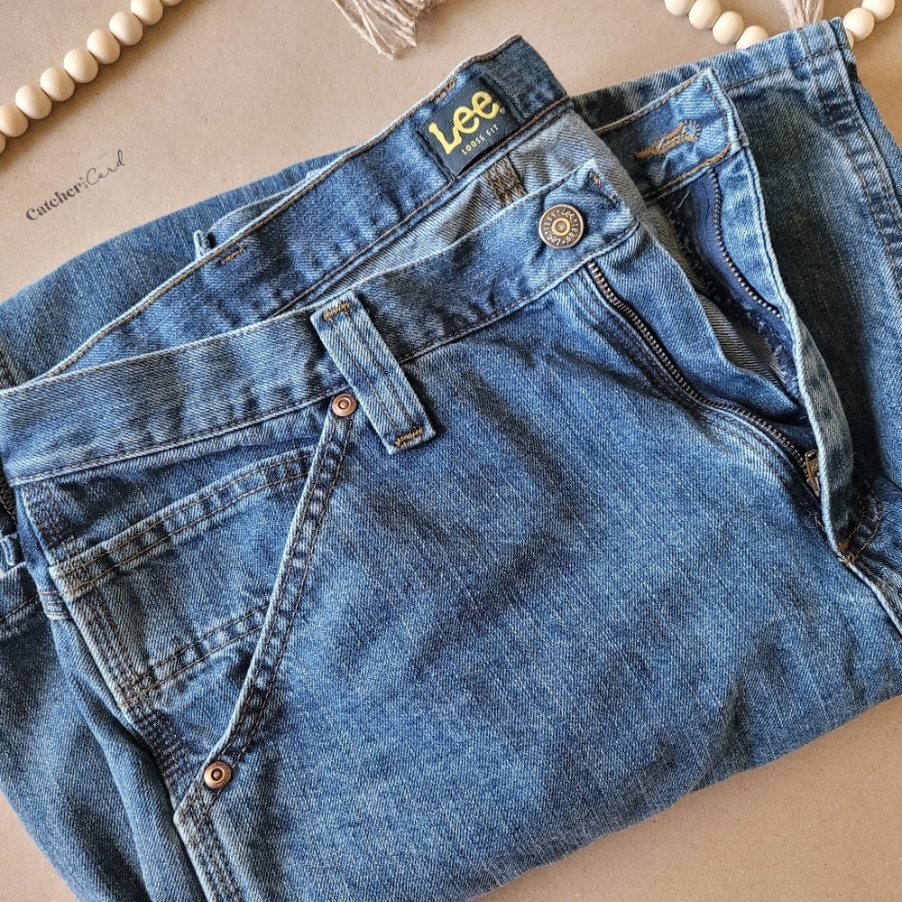 Lee Men's Utility Carpenter Jeans Size 34x32 - Picture 3 of 12